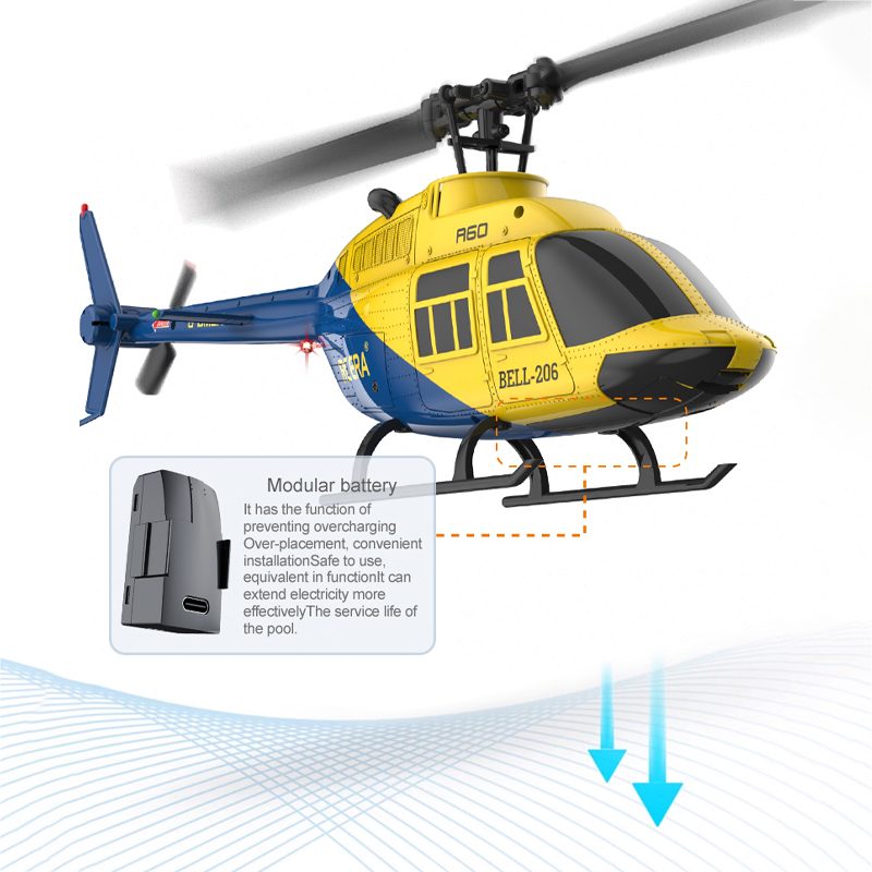 A60 RC Helicopter 2.4G 6-Aixs  - Rc Helicopter Nitro recension och pris