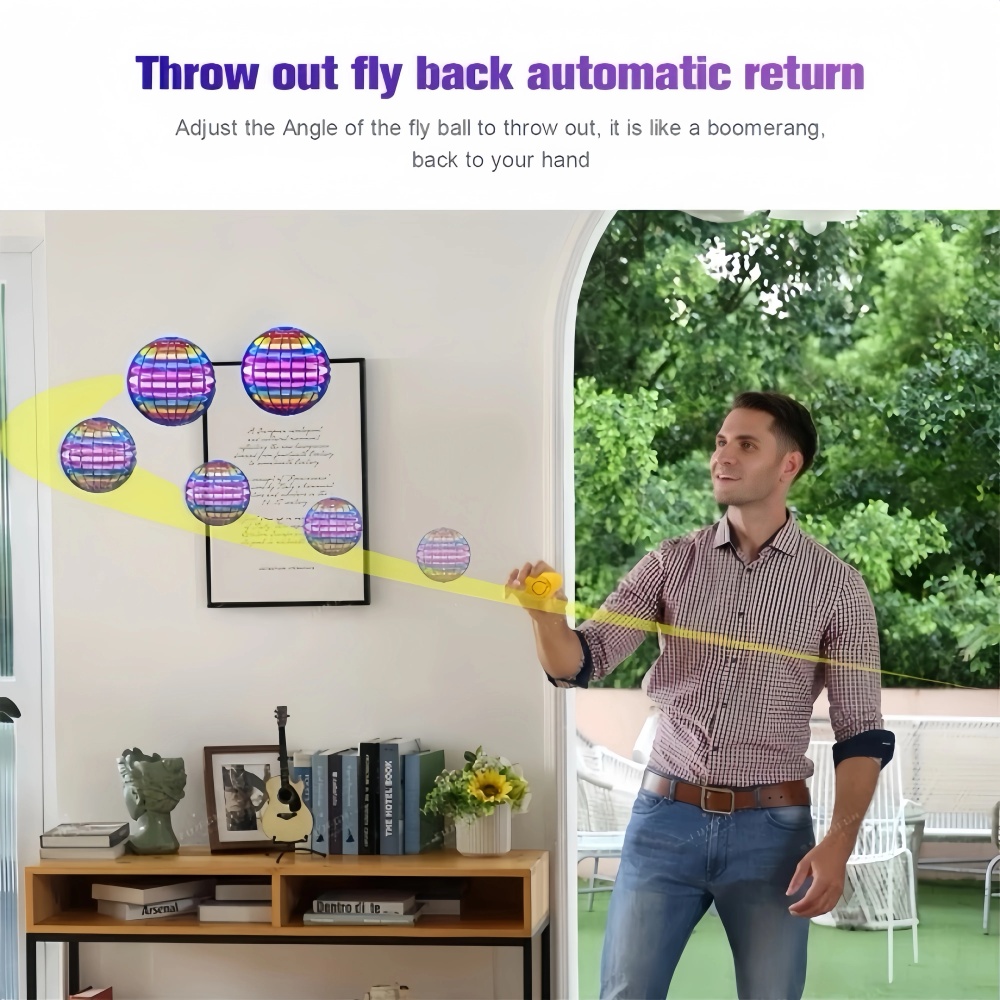 Flying Orb Boomerang Ball LED  - Rc Helicopter Case recension och pris
