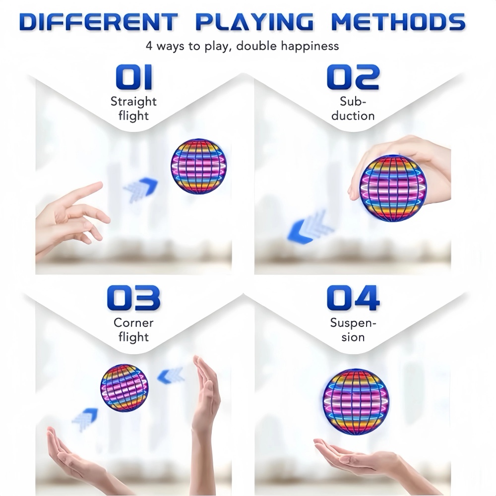 Flying Orb Boomerang Ball LED  - Rc Helicopter Case recension och pris