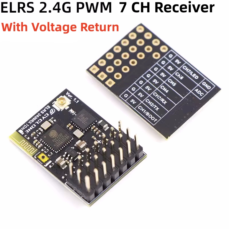 ELRS 2.4G PWM 7CH 6CH CRSF Rec - Rc Helicopter Remote Control recension och pris